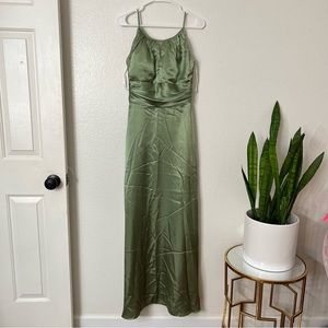 Belsoie sage green Maxi Dress bridesmaid